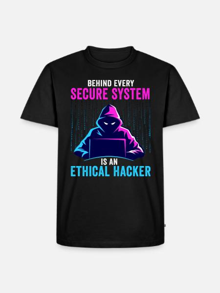 Ethical Hacker Cybersecurity Expertise - Men's Premium Organic T-Shirt - black
