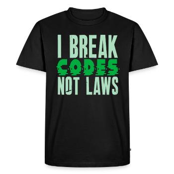 Ethical Hacker Cybersecurity Expertise - Men's Premium Organic T-Shirt - black - Front - Nico (187cm)