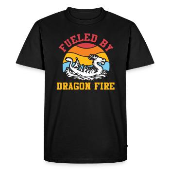 Fueled By Dragon Fire Dragon Boat - Men's Premium Organic T-Shirt - black - Front - Nico (187cm)