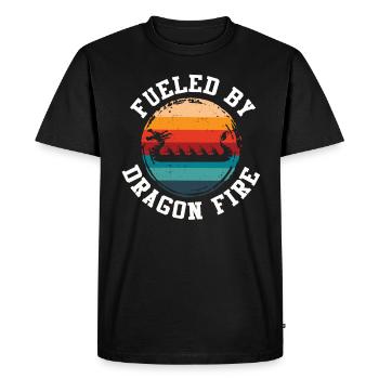 Fueled By Dragon Fire Dragon Boat - Men's Premium Organic T-Shirt - black - Front - Nico (187cm)