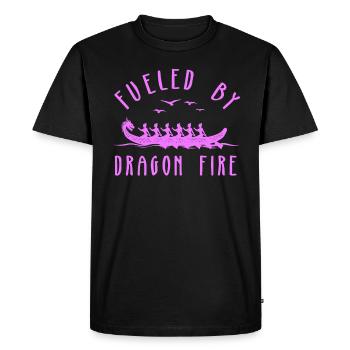 Fueled By Dragon Fire Dragon Boat - Men's Premium Organic T-Shirt - black - Front - Nico (187cm)