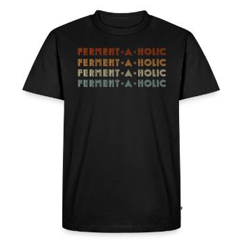 Fermentaholic Kombucha Lover - Men's Premium Organic T-Shirt - black - Front - Nico (187cm)