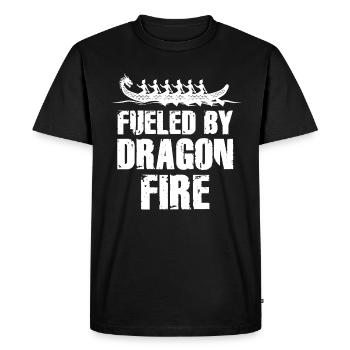 Fueled By Dragon Fire Dragon Boat - Men's Premium Organic T-Shirt - black - Front - Nico (187cm)