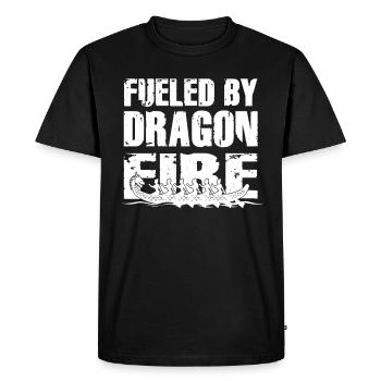 Fueled By Dragon Fire Dragon Boat - Men's Premium Organic T-Shirt - black - Front - Nico (187cm)