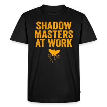 Enchantement du monde des ombres chinoises - T-shirt Premium bio Homme - noir - Devant - Nico (187cm)