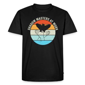 Shadow Masters At Work Puppet Shows - Men's Premium Organic T-Shirt - black - Front - Nico (187cm)