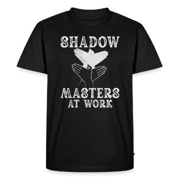 Enchantement du monde des ombres chinoises - T-shirt Premium bio Homme - noir - Devant - Nico (187cm)