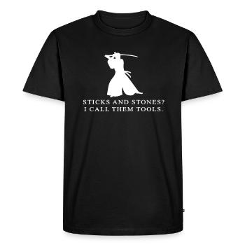 Arnis Eskrima Kali Art philippin - T-shirt Premium bio Homme - noir - Devant - Nico (187cm)
