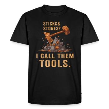 Arnis Eskrima Kali Art philippin - T-shirt Premium bio Homme - noir - Devant - Nico (187cm)