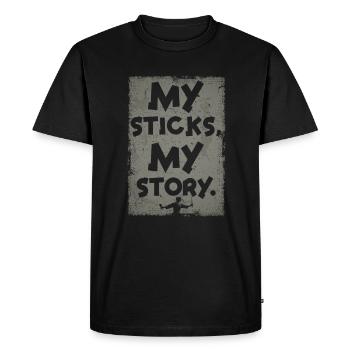 Arnis Eskrima Kali Filipino Martial - Men's Premium Organic T-Shirt - black - Front - Nico (187cm)