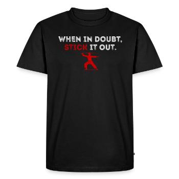 Arnis Eskrima Kali Filipino FMA Stick - T-shirt Premium bio Homme - noir - Devant - Nico (187cm)