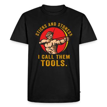 Arnis Eskrima Kali Art philippin - T-shirt Premium bio Homme - noir - Devant - Nico (187cm)