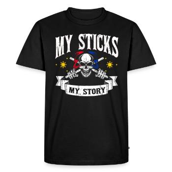 Arnis Kali Eskrima Filipino FMA - T-shirt Premium bio Homme - noir - Devant - Nico (187cm)