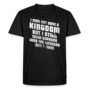 Reign Over Laundry And Dishes Homemaker - Men's Premium Organic T-Shirt - black - Front - Nico (187cm)