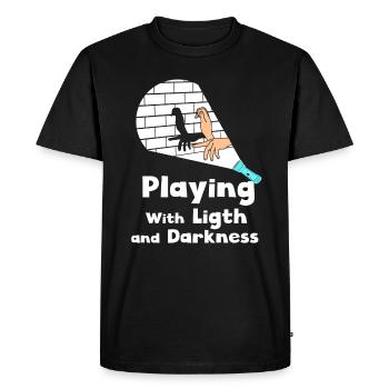 Shadow Puppetry Theater Show Art - Men's Premium Organic T-Shirt - black - Front - Nico (187cm)