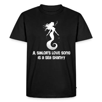 marin meme bateau pirate navigation océanique - T-shirt Premium bio Homme - noir - Devant - Nico (187cm)