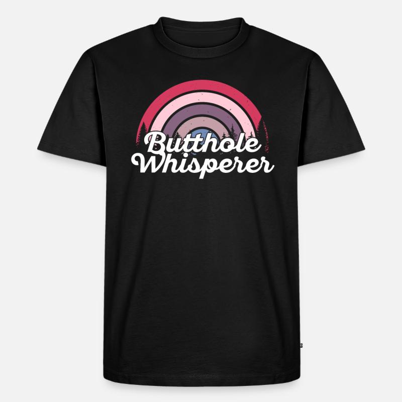 Arschloch-Flüsterer - Männer Premium Bio T-Shirt - Schwarz