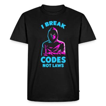 Ethical Hacker Cybersecurity Expertise - Men's Premium Organic T-Shirt - black - Front - Nico (187cm)