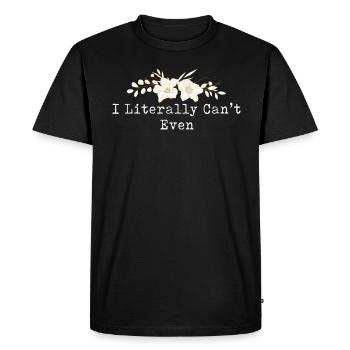 Je ne m’en soucie même pas - T-shirt Premium bio Homme - noir - Devant - Nico (187cm)