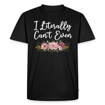 Je ne m’en soucie même pas - T-shirt Premium bio Homme - noir - Devant - Nico (187cm)