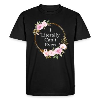 Je ne m’en soucie même pas - T-shirt Premium bio Homme - noir - Devant - Nico (187cm)