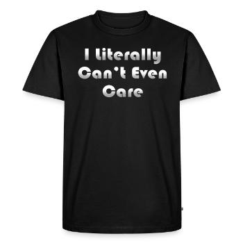 Je ne m’en soucie même pas - T-shirt Premium bio Homme - noir - Devant - Nico (187cm)