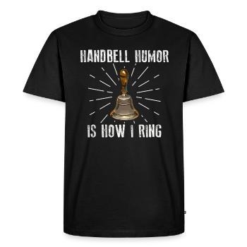 Chorale Instrument de musique Cloche à main Chorale - T-shirt Premium bio Homme - noir - Devant - Nico (187cm)