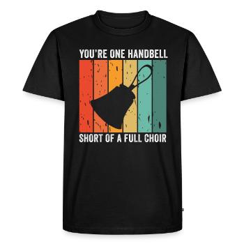 Choir Music Instrument Handbell Choir - Men's Premium Organic T-Shirt - black - Front - Nico (187cm)