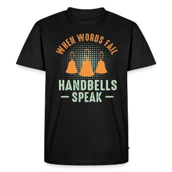Choir Music Instrument Handbell Choir - Men's Premium Organic T-Shirt - black - Front - Nico (187cm)