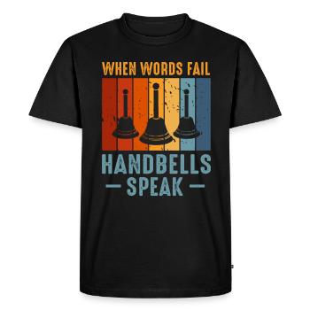 Choir Music Instrument Handbell Choir - Men's Premium Organic T-Shirt - black - Front - Nico (187cm)