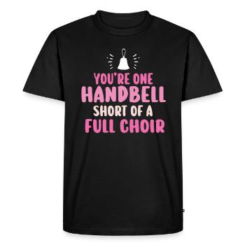 Chorale Instrument de musique Cloche à main Chorale - T-shirt Premium bio Homme - noir - Devant - Nico (187cm)