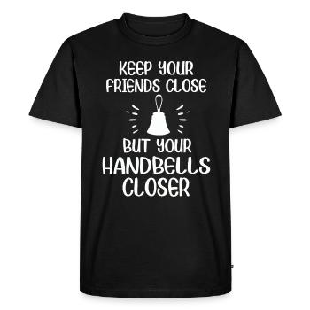 Choir Music Instrument Handbell Choir - Men's Premium Organic T-Shirt - black - Front - Nico (187cm)
