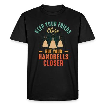 Choir Music Instrument Handbell Choir - Men's Premium Organic T-Shirt - black - Front - Nico (187cm)
