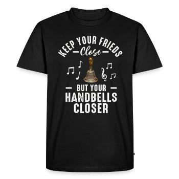 Choir Music Instrument Handbell Choir - Men's Premium Organic T-Shirt - black - Front - Nico (187cm)