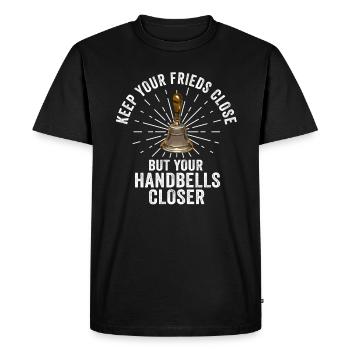 Choir Music Instrument Handbell Choir - Men's Premium Organic T-Shirt - black - Front - Nico (187cm)