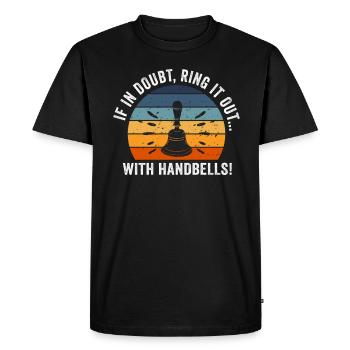 Choir Music Instrument Handbell Choir - Men's Premium Organic T-Shirt - black - Front - Nico (187cm)