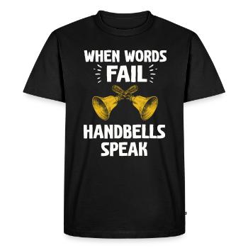 Choir Music Instrument Handbell Choir - Men's Premium Organic T-Shirt - black - Front - Nico (187cm)