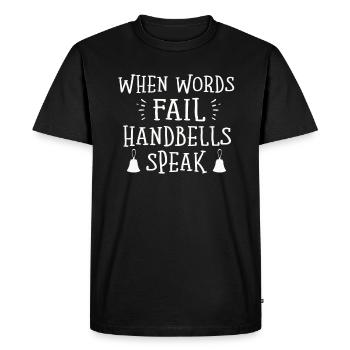 Choir Music Instrument Handbell Choir - Men's Premium Organic T-Shirt - black - Front - Nico (187cm)