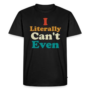 Je ne m’en soucie même pas - T-shirt Premium bio Homme - noir - Devant - Nico (187cm)