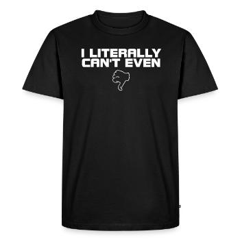 Je ne m’en soucie même pas - T-shirt Premium bio Homme - noir - Devant - Nico (187cm)