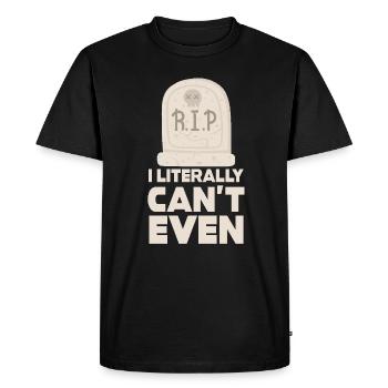 Je ne m’en soucie même pas - T-shirt Premium bio Homme - noir - Devant - Nico (187cm)