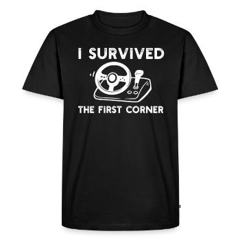 Simracer Esports Passionné Sim Racing - T-shirt Premium bio Homme - noir - Devant - Nico (187cm)