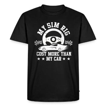 Simracer Esports Passionné Sim Racing - T-shirt Premium bio Homme - noir - Devant - Nico (187cm)