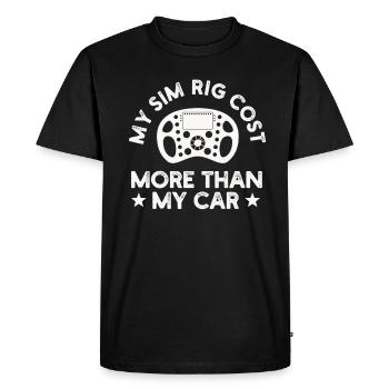 Simracer Esports Passionné Sim Racing - T-shirt Premium bio Homme - noir - Devant - Nico (187cm)