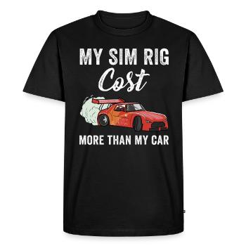Simracer Esports Passionné Sim Racing - T-shirt Premium bio Homme - noir - Devant - Nico (187cm)
