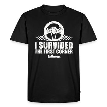 Simracer Esports Passionné Sim Racing - T-shirt Premium bio Homme - noir - Devant - Nico (187cm)