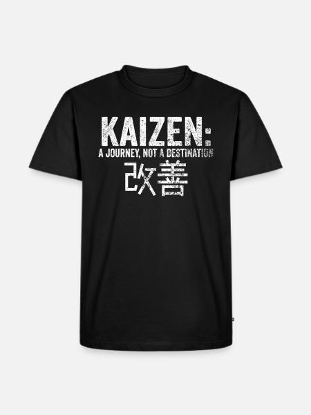 Kaizen A Journey Not A Destination - Men's Premium Organic T-Shirt - black