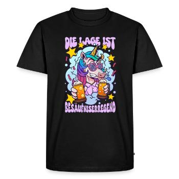 Die Lage Ist Besäufniserregend - T-shirt Premium bio Homme - noir - Devant - Nico (187cm)