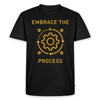 Le Kaizen japonais adopte le processus - T-shirt Premium bio Homme - noir - Devant - Nico (187cm)