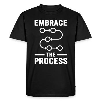 Le Kaizen japonais adopte le processus - T-shirt Premium bio Homme - noir - Devant - Nico (187cm)